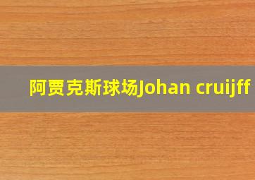 阿贾克斯球场Johan cruijff